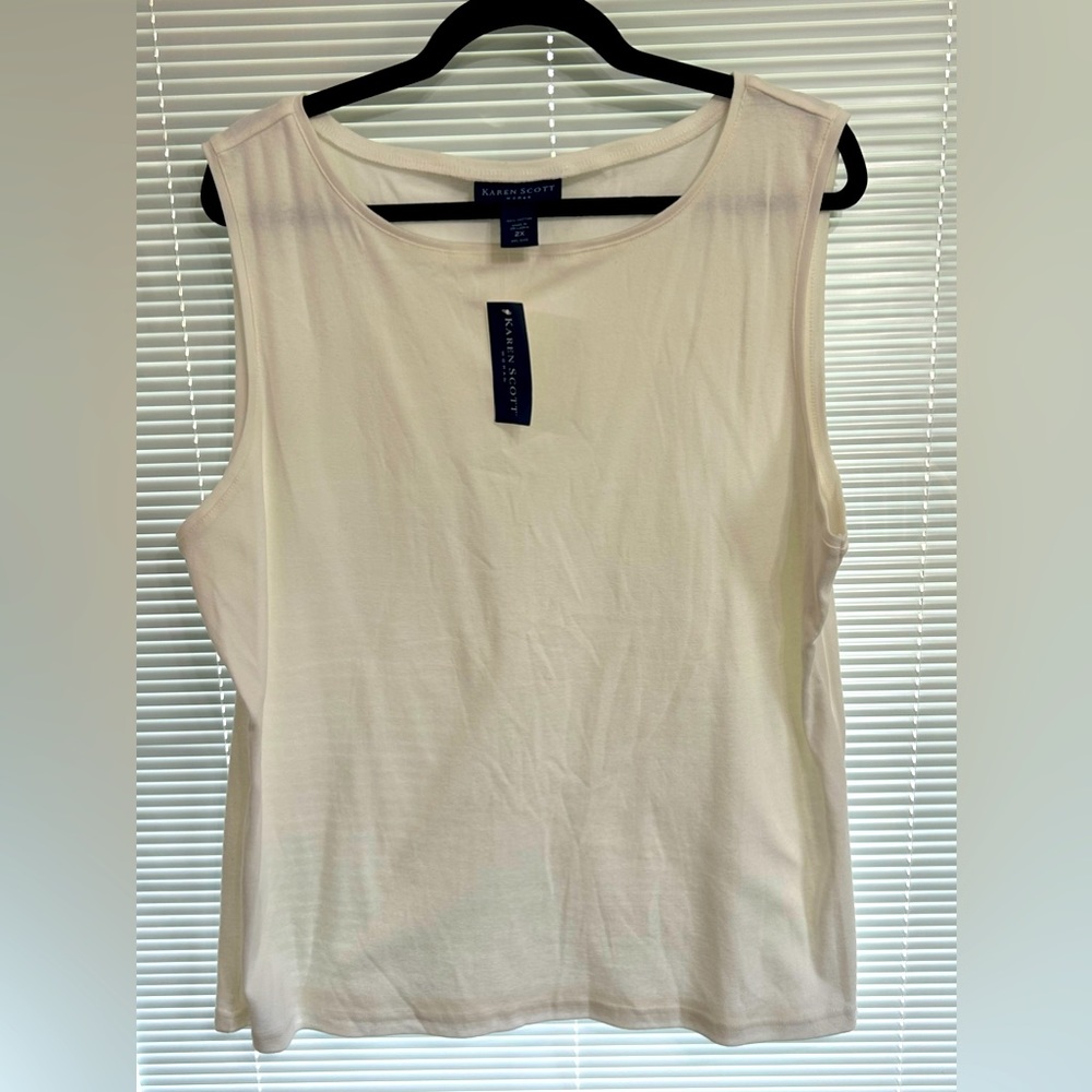 Karen Scott tank top size 2x NWT